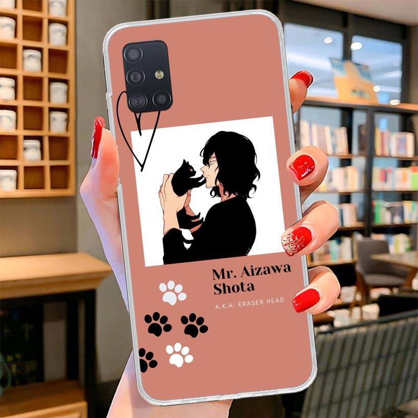 My Hero Aizawa Shouta Cover Phone Case For Samsung Galaxy A12 A22 A32 A52 A72 A02S Phone Case Note 20 Ultra 10 S10 Plus A51 A71