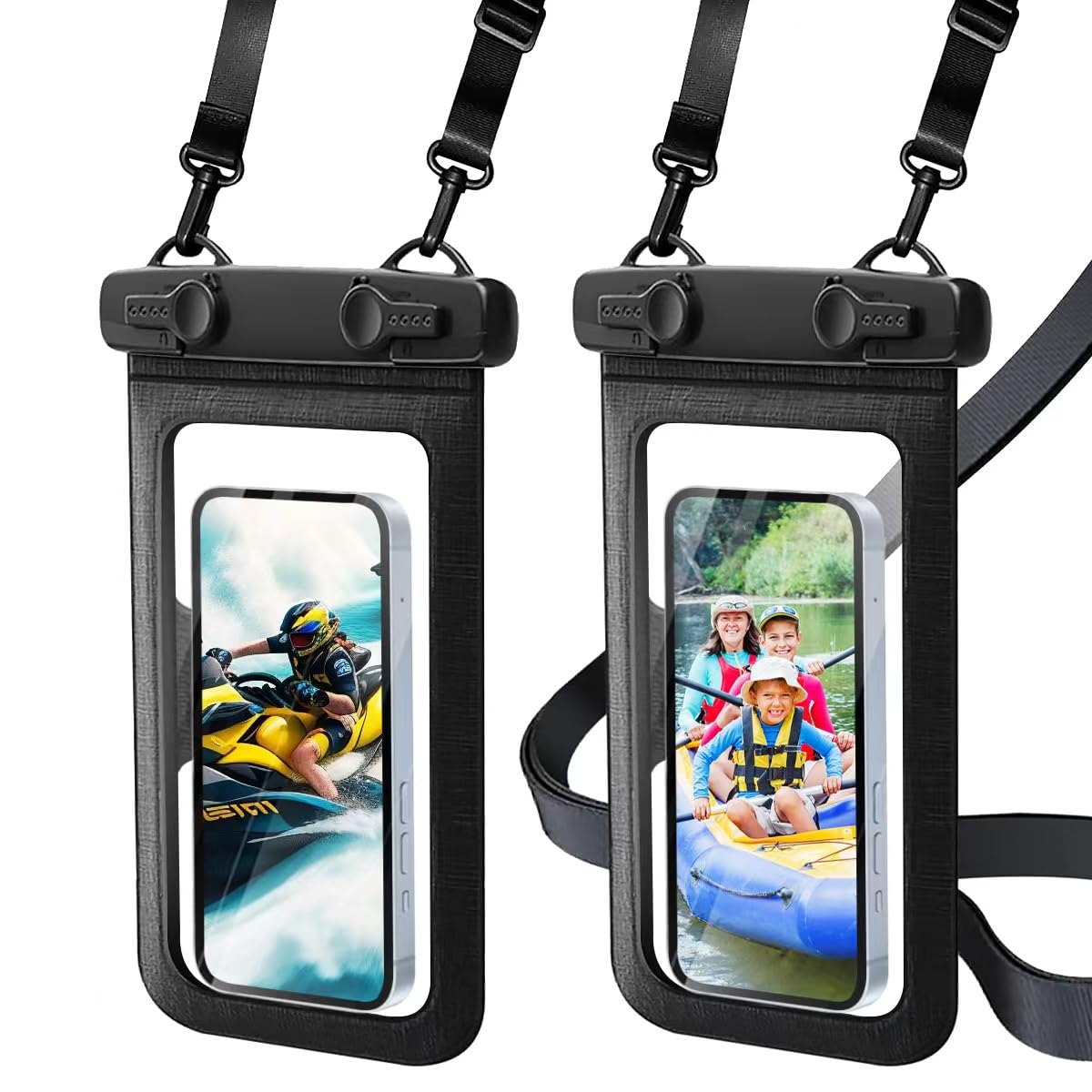 

Waterproof Smartphone IPX8 Fully or Wrist with Fingerprint and Face Perfect for Underwater and Hot Includes Compatible with All and Underwater Phones чёрный