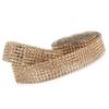 1m Strass Glasgewebe Band Eisen auf Aufnäher Brautkleid Schuhe Besatz (  Farbe)
