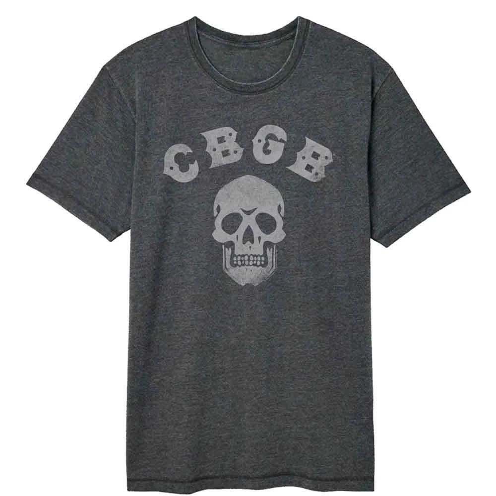 CBGB - Logo And Skull - Black Short Sleeve Vintage Wash Children s T-shirt 140