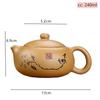Chinesische Yixing Teekannen Lila Ton Teekanne Rohmaterial Goldabschnitt Ton Schönheit Kanne Handgefertigt Individuell Boutique Teegeschirr 240ml