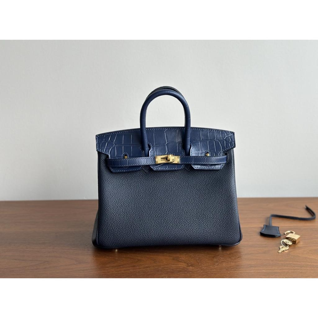 Kazilan platinum crocodile pattern with TOGO leather portable fashion high sense versatile bag women