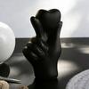 Yousheng Heart Hand Gesture Sculpture Romantic Desktop Love Ornaments for Living Room Home Table Decor Valentine Day Wedding Gifts