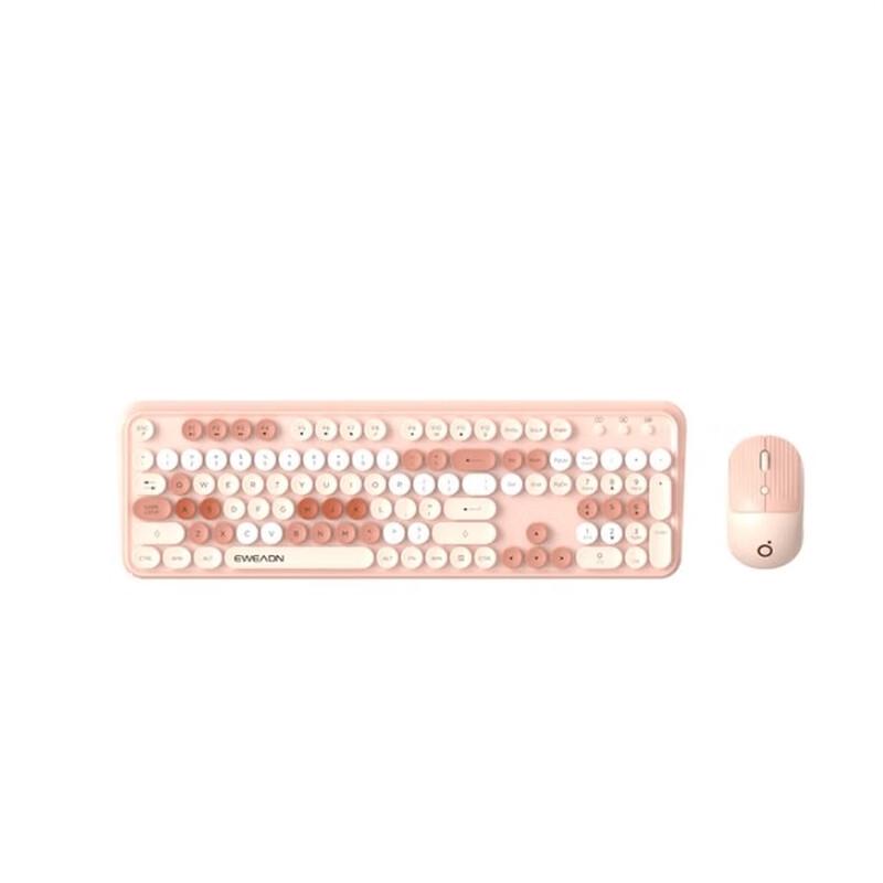 EWEADN V96 Retro Wireless Keyboard and Mouse Set