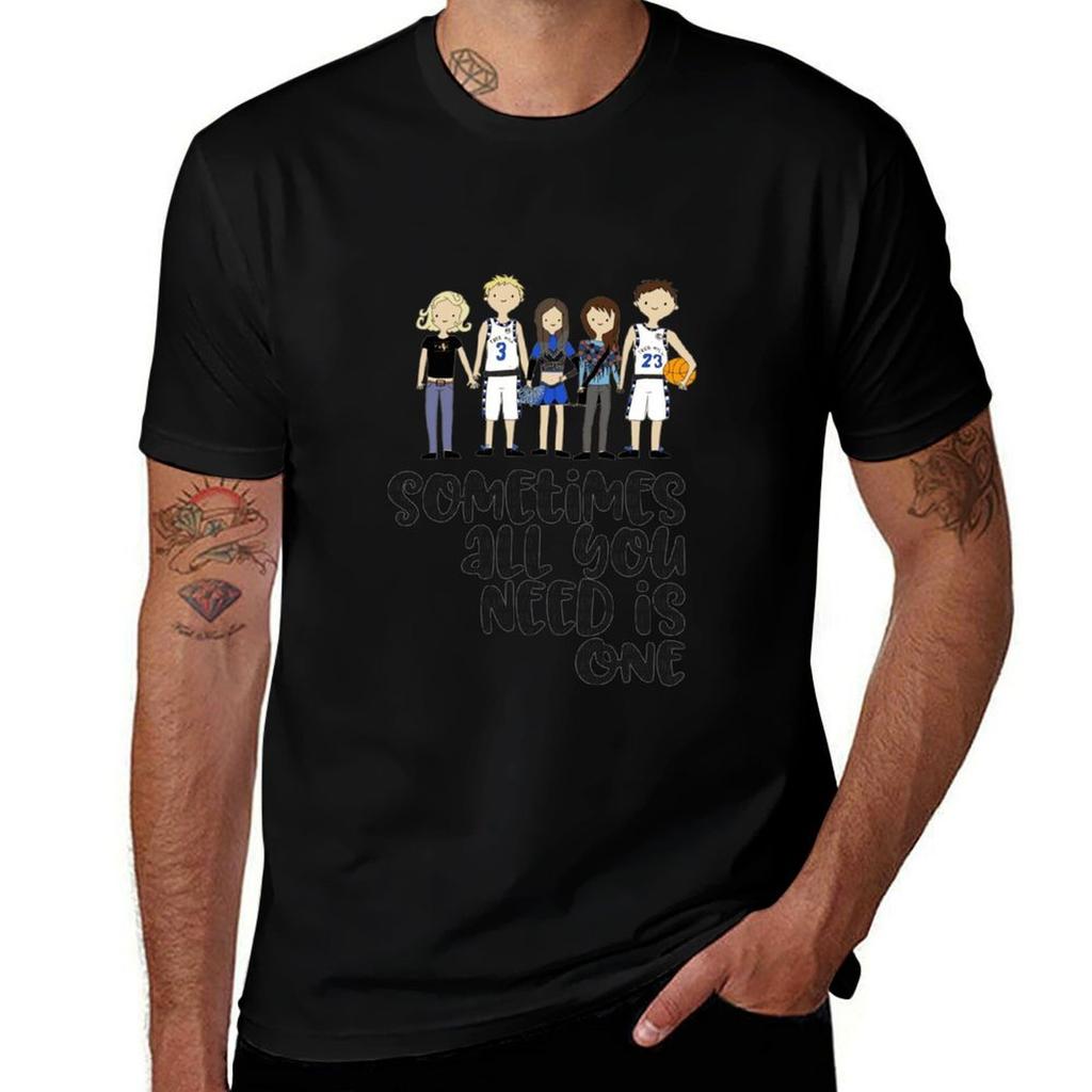 One Tree Hill Cartoon Cast T-Shirt Cotton T Shirt Pack T Shirts for Man Cotton T-Shirt