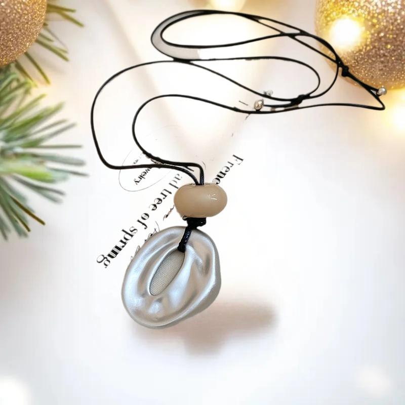 Korean Minimalist Geometric Pendant Long Necklace Women's Irregular Adjustable Versatile Fashion Accessories