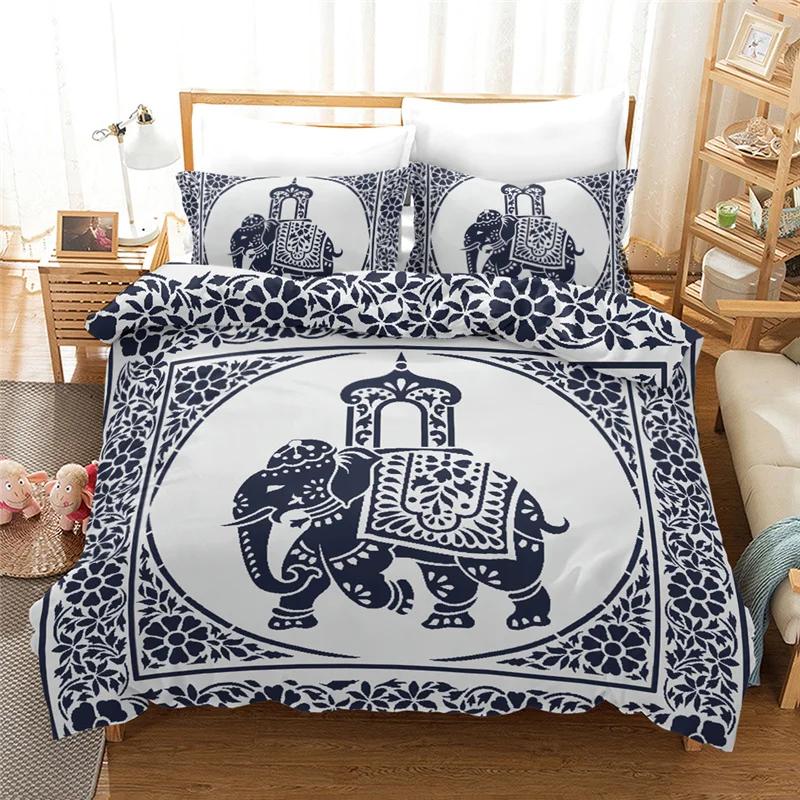 Purple Bohemia Beddings Duvet Cover Sets For Mandala Home Textile Bedroom Bed Cover With Pillowcase Bedclothes Bedset Polyester