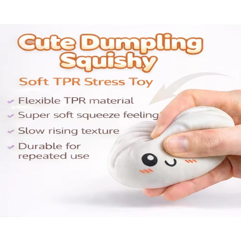 Simulation Flash Dumpling Pressure Ball Slow Rebound Soft Pinch Decompression Home Office  Decorat Children Adults Birthday Gift