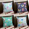 Sparkly Mermaid Cat Blast Cushion Cover Reversible Soft Durable Pillow Cover Home  Car MultiScene Use for Daily Comfort