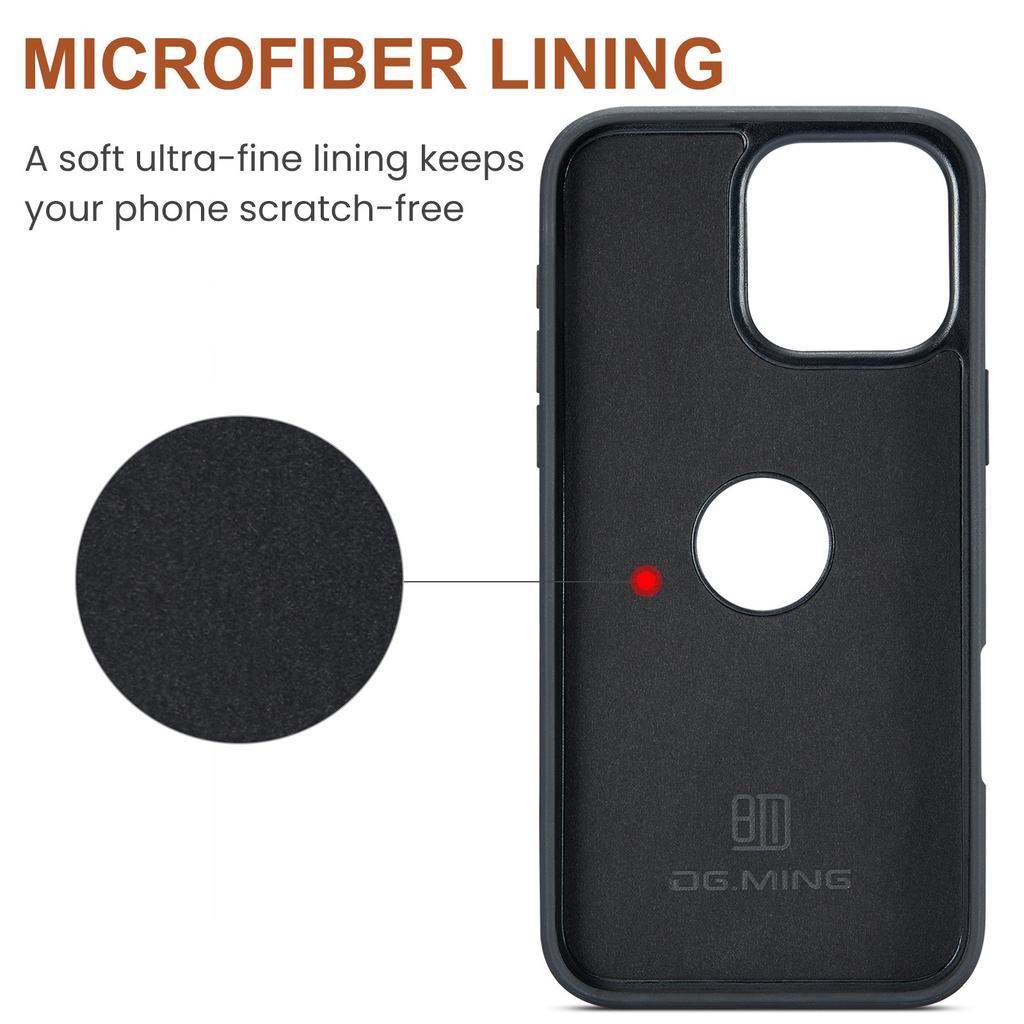 Leather Phone Case for iPhone 16 pro Max 16E 17 Air 15 plus 14 13 12 11 2 in 1 Magnetic RFID Blocking Zipper Card Holder Wallet