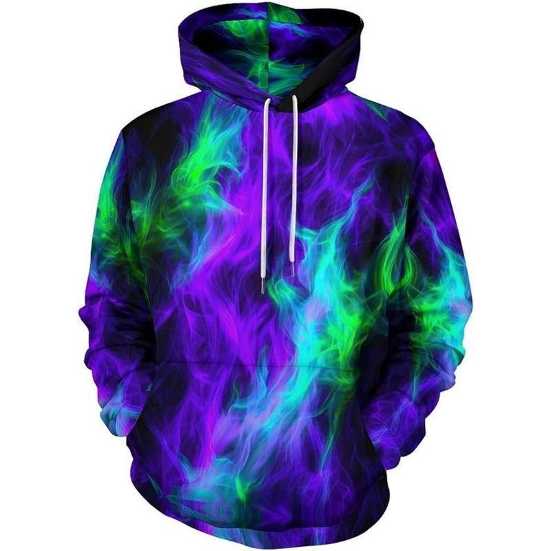 Flame Graphic Hoodie 3D Sweatshirt For Men/Women Hooded Fashion Hip Hop Coat Mens Clothing Fashion Oversized Y2k Men Clothing