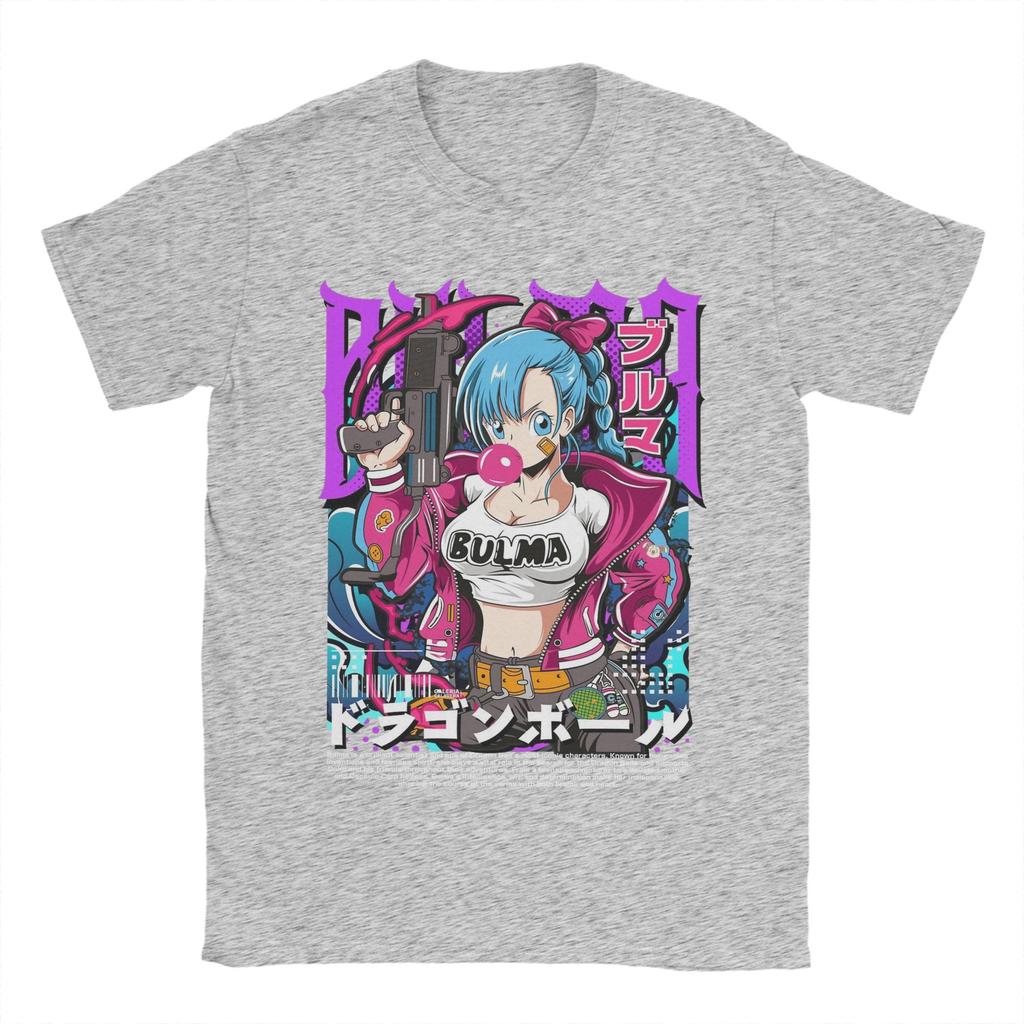Bulma DDragon Ball Z T Shirt Unisex 100 Cotton Vintage TShirt Round Neck Tee Shirt Short Sleeve Clothing Birthday Present