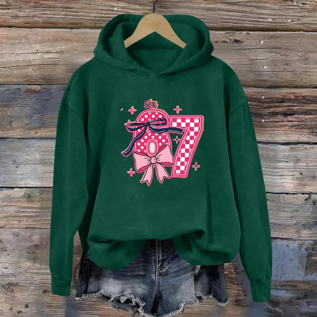 Women's Fashion Daily Versatile Casual Sweatshirts Long Sleeve Hooded Top Sweatshirts