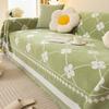 Washable Clover Jacquard Chenille Sofa Towel With Tassels Living Room Couch Cover Furniture Protector Leisure Blanket