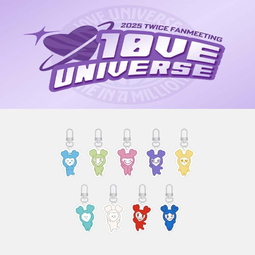 

Предзаказ 2025 TWICE ФАНМИТИНГ 10VE UNIVERSE Секретный акриловый брелок Random 5ea