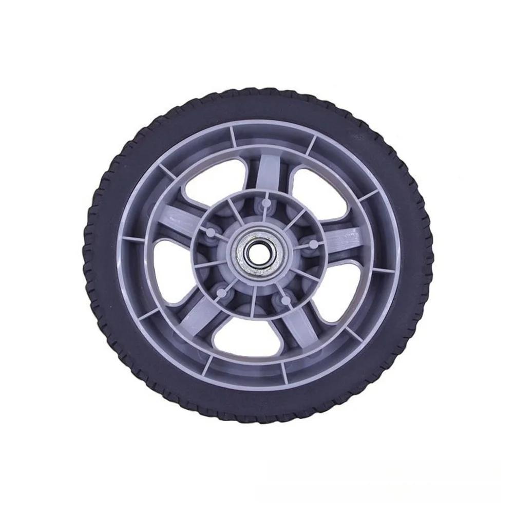 Lawn Mower Wheels Set 17cm Front 20mm Rear Replacement Parts For Grass Cutting Mower Rear Wheel Replacement Garden