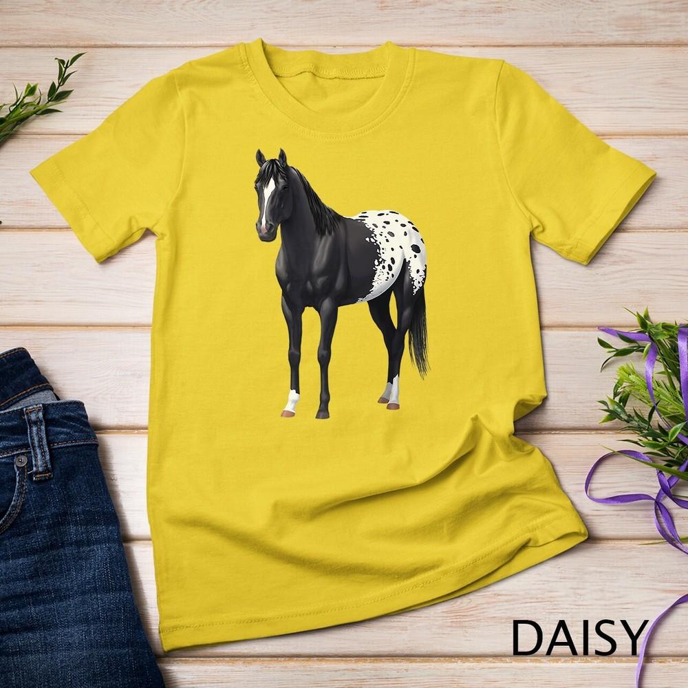 

Beautiful Black Blanket Appaloosa Horse Lover Gift Premium Unisex T-shirt S