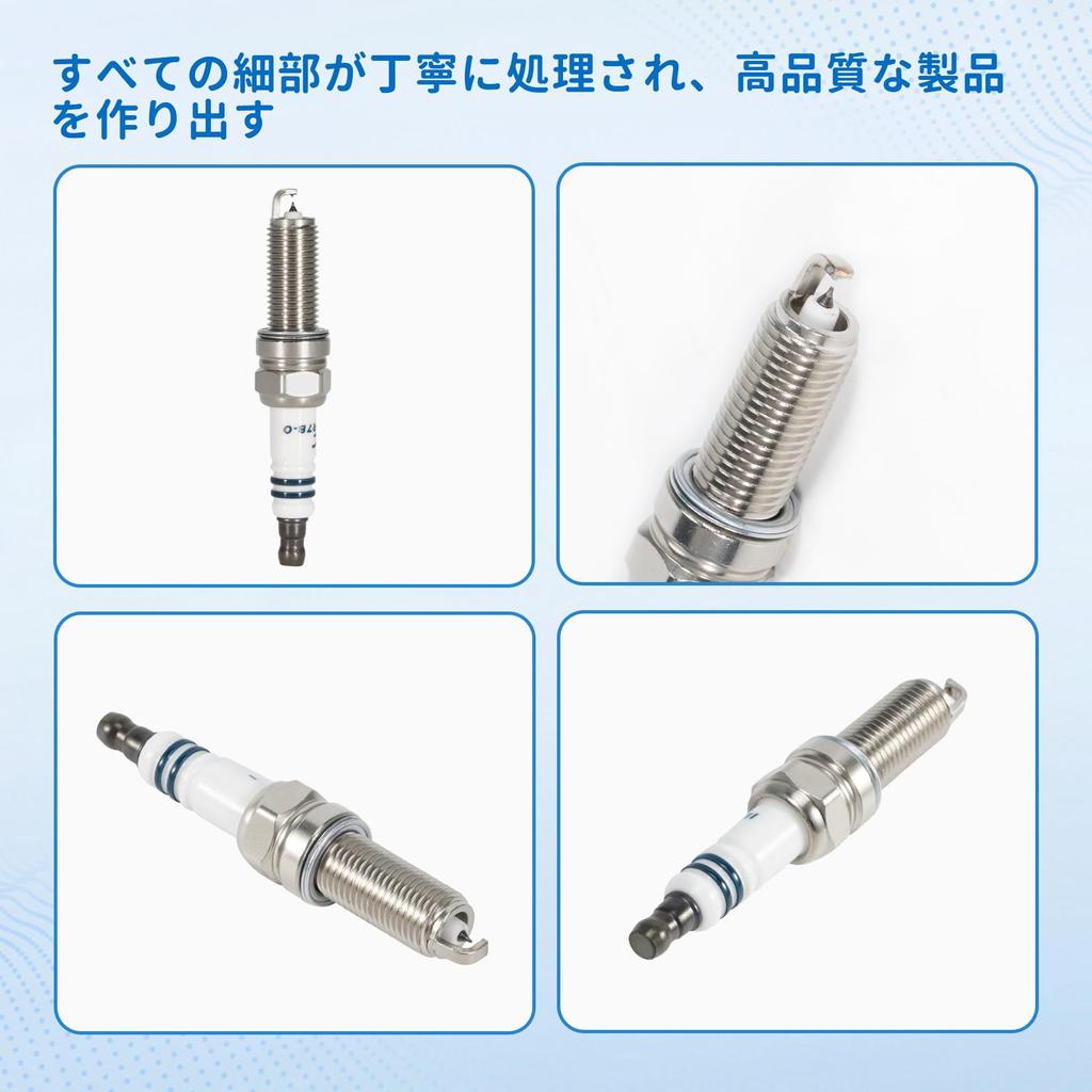 Set of 3 Double Iridium Spark Plugs for Tanto L375S L385S Move LA100S Hijet