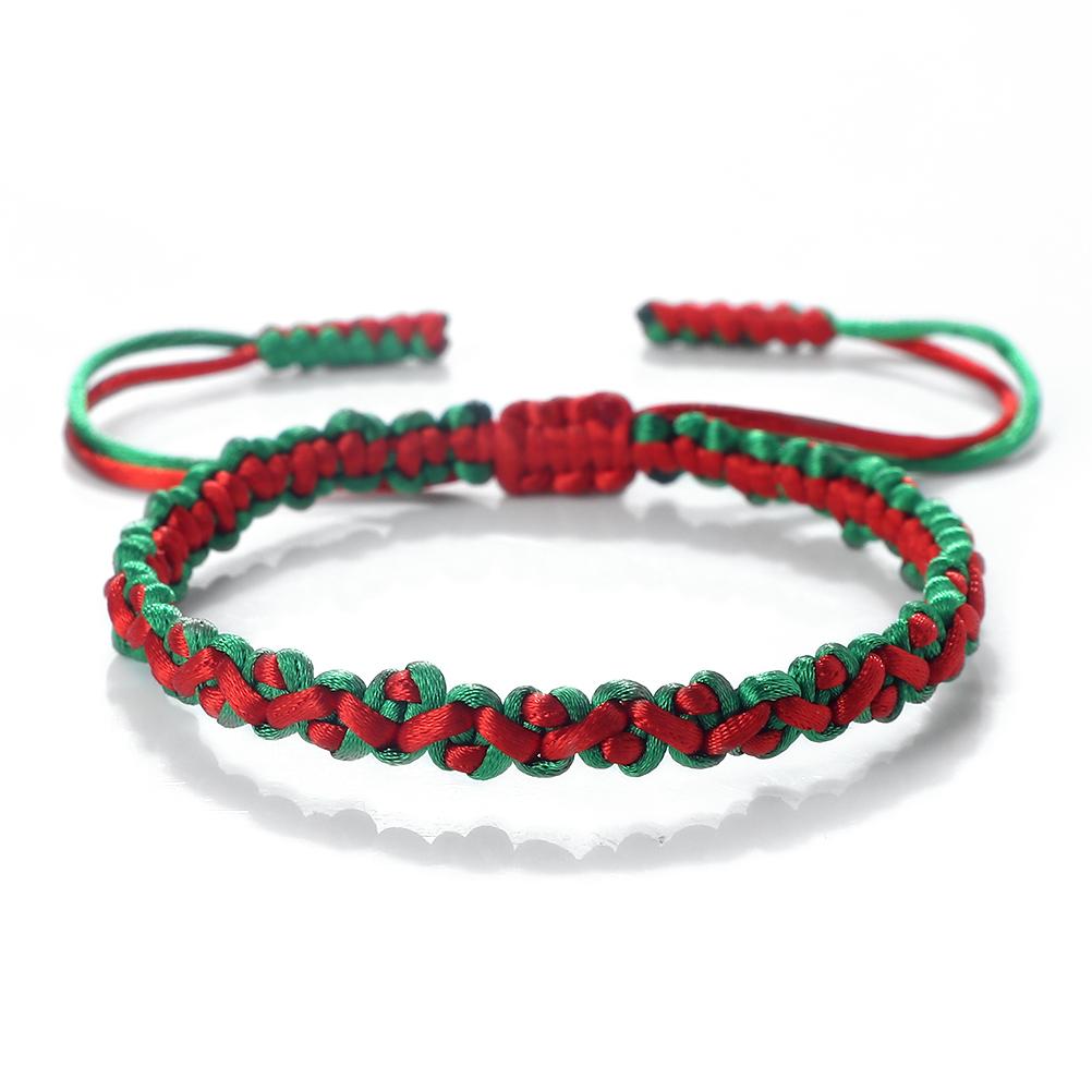 2 Colors Nylon Rope Bracelets for Women Men Handmade Adjustable Braided Knot Bangles Couple Friendship Lucky Daily Jewelry Gifts