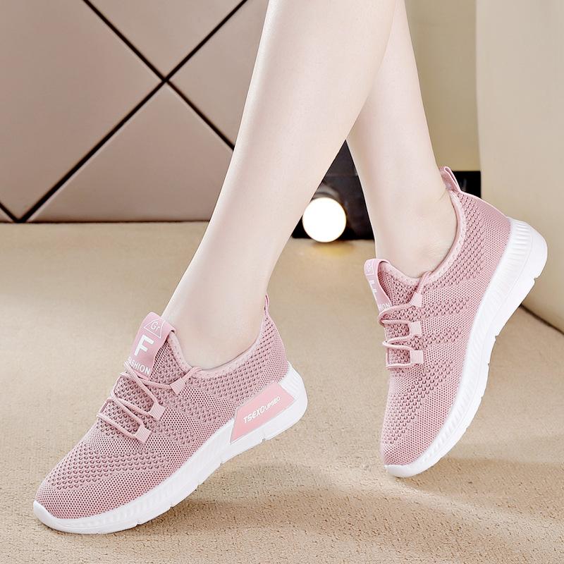 

New Casual Sport Shoes for Women Fashion Lightweight Comfortable Outdoor Running Sneakers Casual Breathable Mesh Platform Shoes