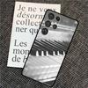 Piano keys Vintage Music Notes Case For Samsung Galaxy S25 Ultra S21 S22 S23 S24 Ultra S9 S10 S20 Plus S25 FE Back Cover