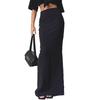 Nestkanina Maxi Solid Perfect for SKT033 Skirt, Beautiful, Long, Simple, Tight-Fit, Stylish, High-Waisted, Length, Feminine, Black, Leg-Lengthening,