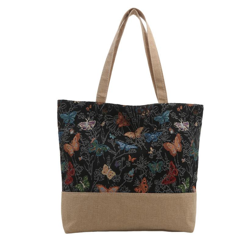 Stylish Large Capacity Tote Bag For Women In Black Pink And Blue Perfect For Summer Casuals