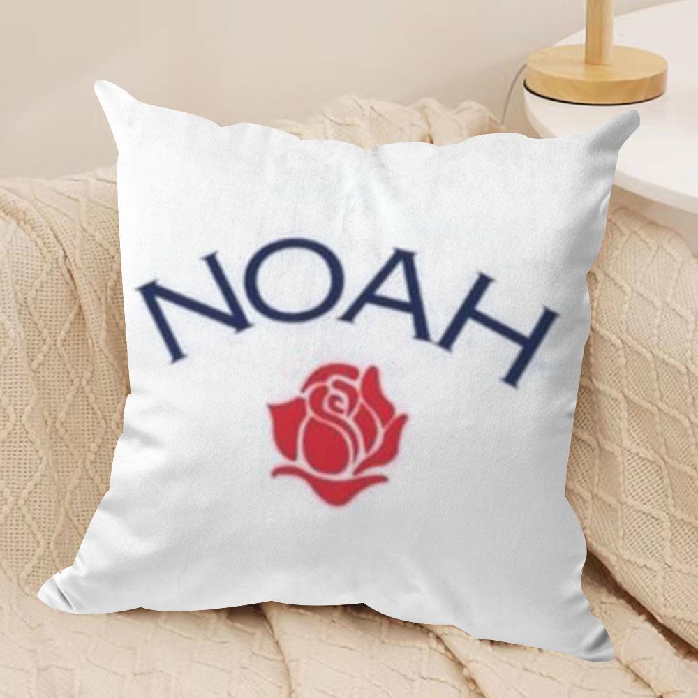 Luxury Brand N-NOAH Cushion Cover Soft Plush Fabric Double-Sided Printed Sofa Cushion Cover for All Seasons Home Decor Gift