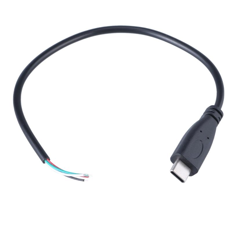 90 Degree/Straight Head USB Type C Male To 4Pin Connector Cable Cord Quick Charge and Sync Cord 480Mbps Speed