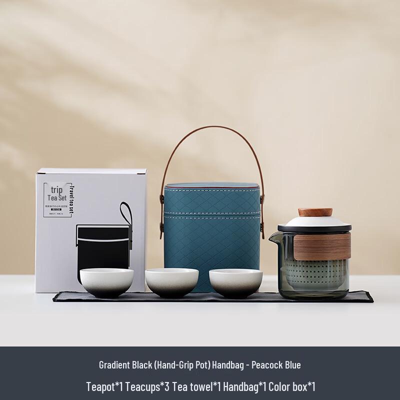 Portable Ceramic Kung Fu Travel Tea Set
