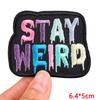 Jackets Diy Cartoon Patch Letter Embroidery Patch Iron On Patches For Clothing Thermoadhesive Patches On Clothes Sew Stickers 