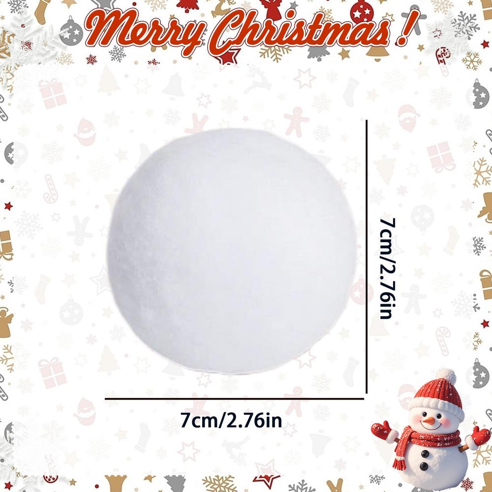 

Snow Fight Ball Set 30 Pieces Soft Artificial Fun Holiday Supplies Christmas Winter Toys For Christmas New Year Special білий