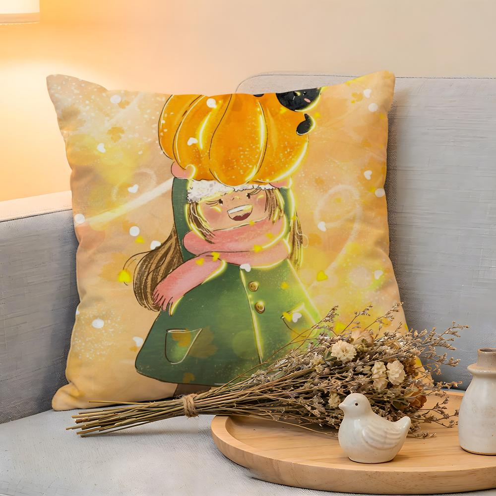

Cushion Cover Linen SkinFriendly Soft Decorative Case For Sofa Home Decor Kwaii Anime Cute MyMymyberries Art Pillow cover 30x30cm