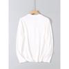 Foreign Trade Surplus Cotton Washed 3D Embossed Printed Long-Sleeve T-Shirt for Men, Autumn Round Neck Casual Base Shirt