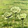 Bienen-Trinkstation, mit realistischem Blumendesign, Keramik-Bienen-Wassertränke-Arrangement, Bienenbad-Schale, für Außenterrassen-Dekoration