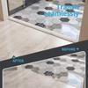 1 Stück 1Mx4cm Klebefreie Selbstklebende Schutzbodenmatte Flacher Knopfleisten PVC Boden Schwellenwert Nahtkantenleiste Heimdekoration