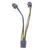 8Pin Male to Dual 6 Pin Female Cable Adapter 20cm CPU 8 Pin To Graphics Video Card PCIe Power Splitter 6Pin Male to 8Pin Female