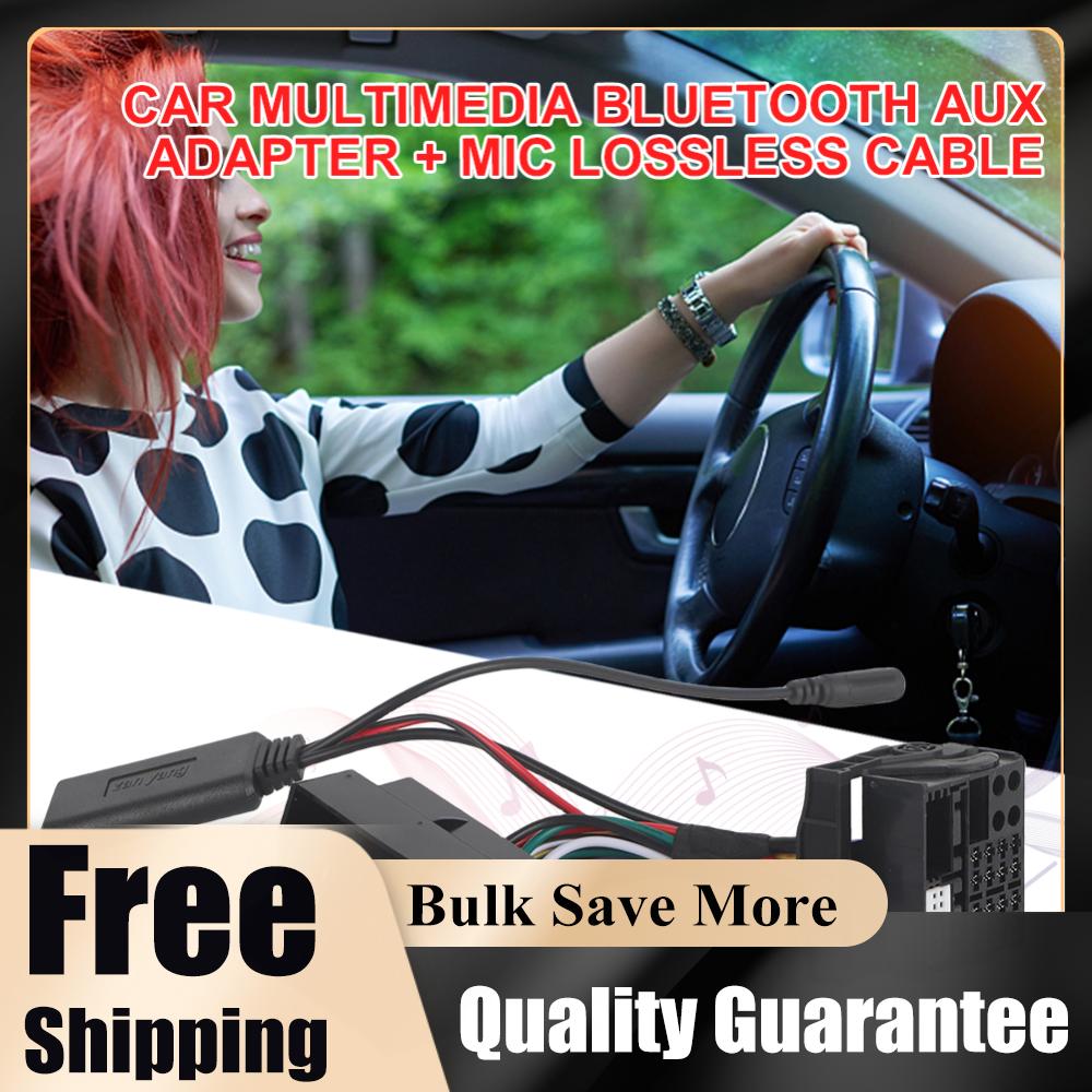 Aux Adapter Harness Wire Bluetooth-compatible Car Stereo Audio Harness Cable Wiring Harness Connector for VW Passat Jetta Touran