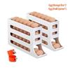 4 Layers Automatic Rolling Egg Holder Refrigerator Egg Storagebox Large Capacity Space Saving Kitchen Refrigerator Egg Dispenser