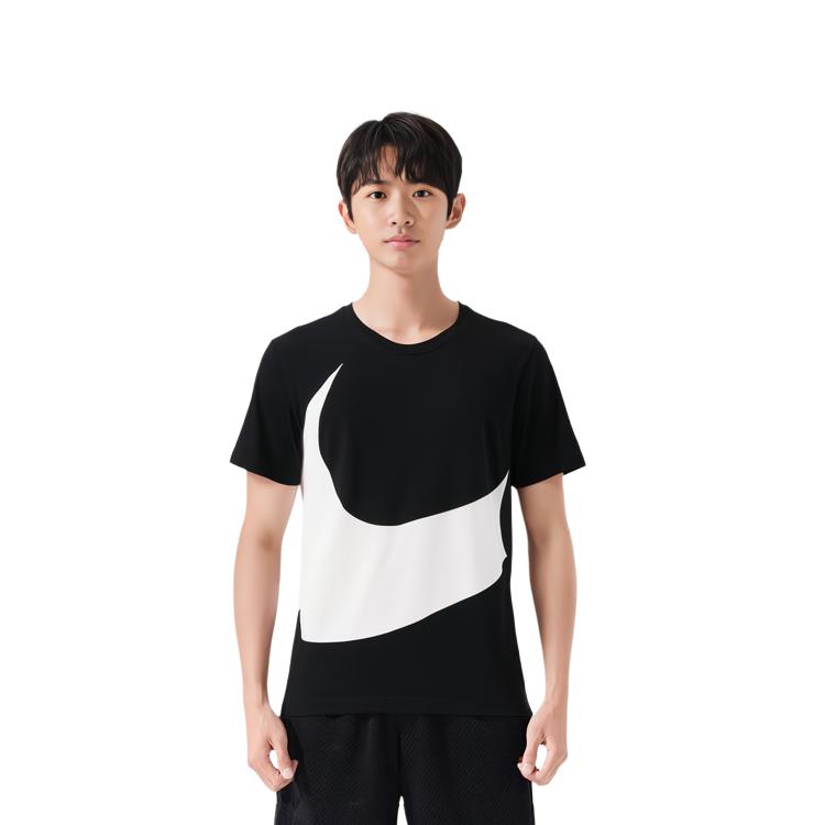 Nike T Shirts Men's Crew Neck Moderate Straight Fit AR5192-010
