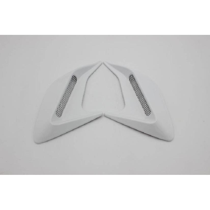 Universal Car Auto Decoive Air Scoop Flow Intake Hood Vent Bonnet белый