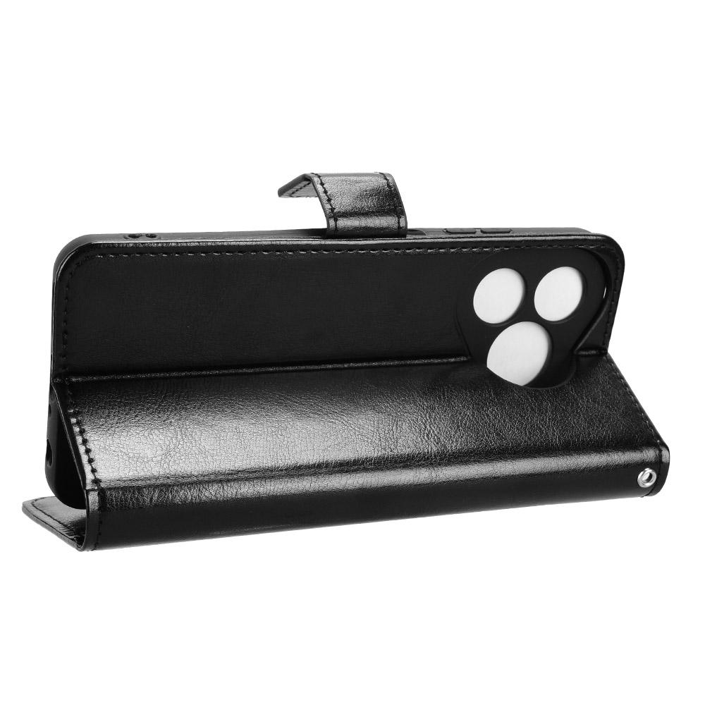 For Ulefone Note 19 PU Leather Case with Strap Crazy Horse Texture Phone Wallet Cover