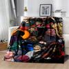 Singer The Weeknd Print Blankets Flange Warm Blanket Soft and Comfortable Home Travel Bed Blanket Picnic Blankets Birthday Gift