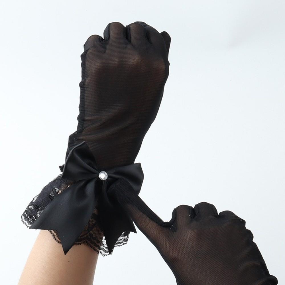 1Pairs Sexy Wedding Bridal Gloves Breathable Tulle Gloves New Bridal Gown Mittens Party Dress