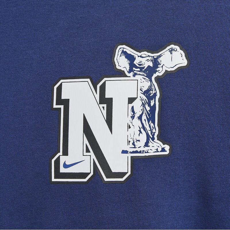 

Nike Letter Pattern Comfortable Soft Skin-Friendly Long Sleeve T-Shirt Men Tops Blue HJ3306-492 S