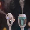 Mini Ultrasonic Air Humidifier with Romantic Soft Light Aroma Diffuser Car Purifier - Portable Humidifier for Bedroom