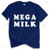 Бавовняна футболка Чоловічі Топи з круглим вирізом Mega Milk Популярна футболка без бірок Бренд футболки Унісекс Футболка Європейський розмір