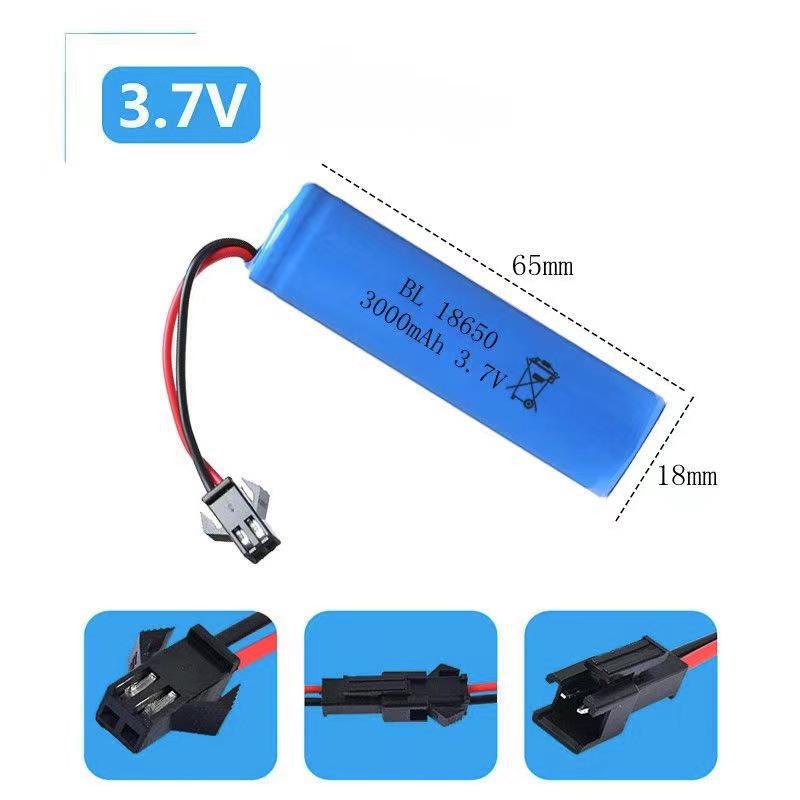 Rechargeable 18650 Lithium Battery for Children's RC Car & Bubble Gun