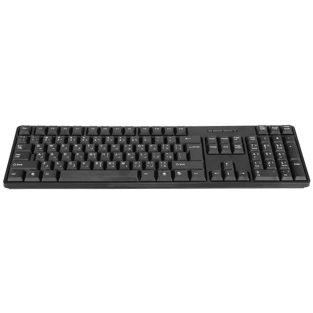Computer Keyboards Ergonomic Design Durable USB Wired Arabic English Mechanical Keyboard for PC Laptops