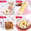 50 szt. Papier woskowany do pieczenia klasy spożywczej Papierowe kwadraty ze wzorem truskawkowym i kwiatowym Nieprzywierający papier do zawijania ciast, burgerów, frytek